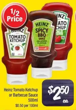 Farmer Jack's Heinz tomato ketchup or barbecue sauce offer