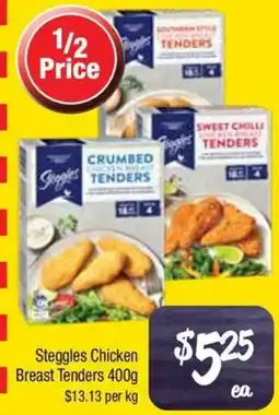 Farmer Jack's Steggles chicken breast tenders offer