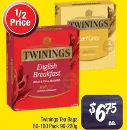Farmer Jack's Twinings tea bags offer
