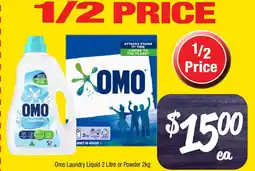 Farmer Jack's Omo laundry liquid offer