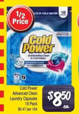 Farmer Jack's Cold power advanced clean laundry capsules offer