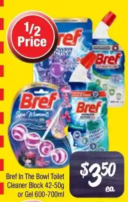 Farmer Jack's Bref in the bowl toilet cleaner block offer