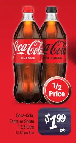 Farmer Jack's Coca-Colaa-Cola Fanta or Sprite offer