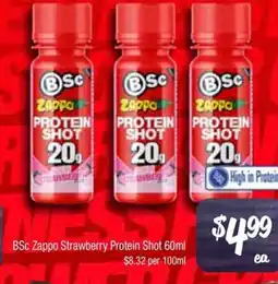Farmer Jack's Bsc zappo strawberry protein shot offer