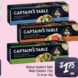 Farmer Jack's Nabisco captain's table water crackers offer