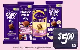 Farmer Jack's Cadbury block chocolate offer