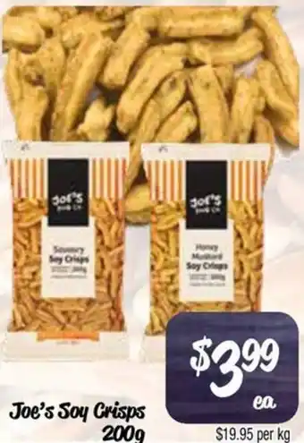 Farmer Jack's Joe's soy crisps offer