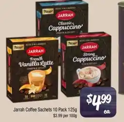 Farmer Jack's Jarrah Coffee Sachets offer