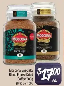 Farmer Jack's Moccona specialty blend freeze dried coffee offer
