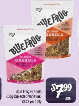 Farmer Jack's Blue frog granola offer