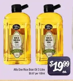 Farmer Jack's Alfa one rice bran oil offer
