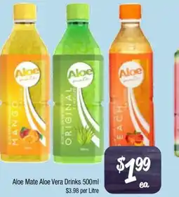 Farmer Jack's Aloe mate aloe vera drinks offer