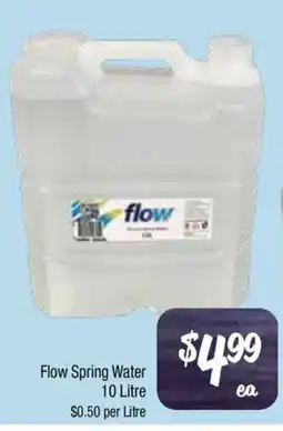 Farmer Jack's Flow spring water offer