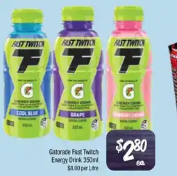 Farmer Jack's Gatorade fast twitch energy drink offer