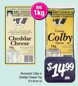 Farmer Jack's Brunswick colby or cheddar cheese offer