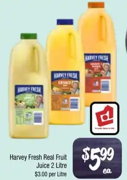 Farmer Jack's Harvey fresh real fruit juice offer