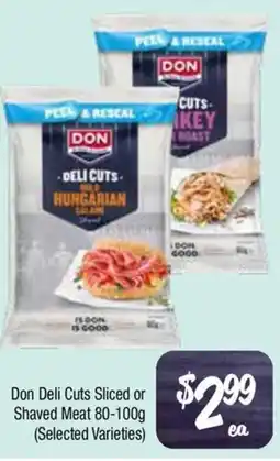 Farmer Jack's Don deli cuts sliced or shaved meat offer