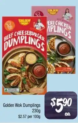 Farmer Jack's Golden wok dumplings offer