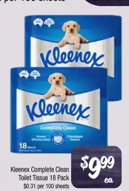 Farmer Jack's Kleenex complete clean toilet tissue offer