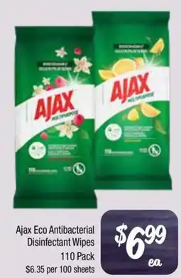 Farmer Jack's Ajax eco antibacterial disinfectant wipes offer