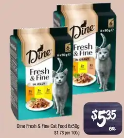 Farmer Jack's Dine fresh & fine cat food offer