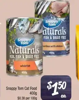 Farmer Jack's Snappy tom cat food offer