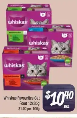 Farmer Jack's Whiskas favourites cat food offer
