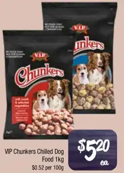 Farmer Jack's Vip chunkers chilled dog food offer