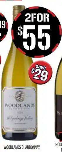Farmer Jack's Woodlands chardonnay offer