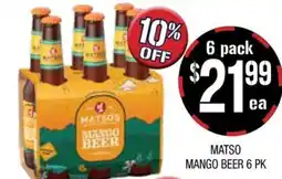 Farmer Jack's Matsos mango beer offer