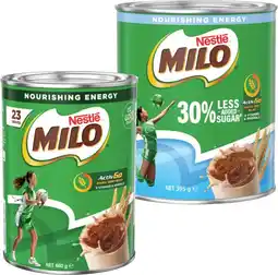 IGA Nestlé Milo 460g or 30% Less Added Sugar 395g offer