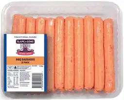 IGA Slape & Sons BBQ Sausages offer