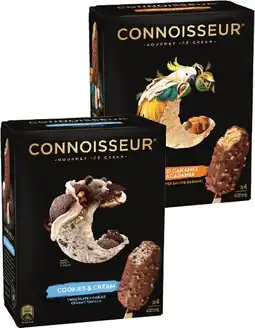 IGA Connoisseur Gourmet Ice Cream 4 Pack or Mini 6 Pack Selected Varieties offer
