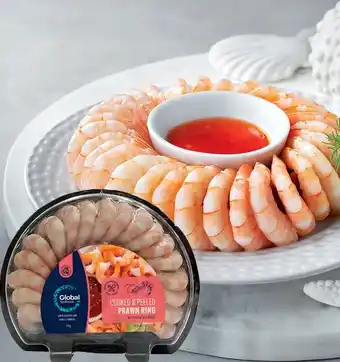 IGA Global Seafoods Cooked & Peeled Prawn Ring offer