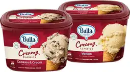 IGA Bulla Creamy Classics Ice Cream Selected Varieties offer