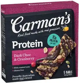 IGA Carman’s Protein Bars Selected Varieties offer