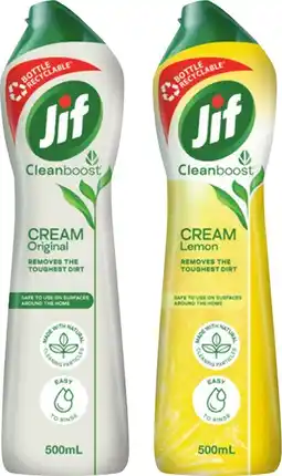 IGA Jif Cream Cleanser Selected Varieties offer