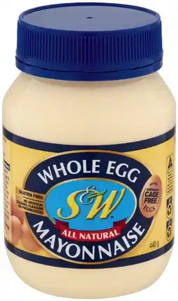 IGA S&W Whole Egg Mayonnaise offer