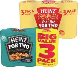 IGA Heinz Beanz or Spaghetti 3x300g Selected Varieties offer