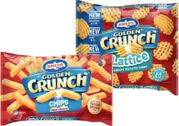 IGA Birds Eye Golden Crunch Potato Chips 900g, Lattice or Sidewinders Chips 750g Selected Varieties offer