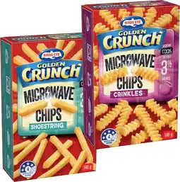 IGA Birds Eye Golden Crunch Microwave Chips Selected Varieties offer