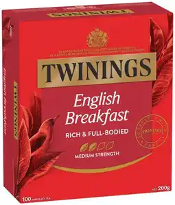 IGA Twinings Tea Bags 80‑100 Pack Selected Varieties offer