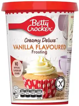 IGA Betty Crocker Creamy Deluxe Frosting Selected Varieties offer