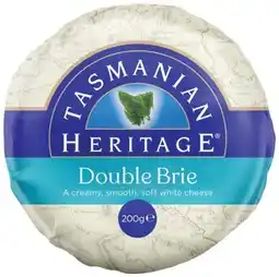 IGA Tasmanian Heritage Double Brie or Camembert 200g offer