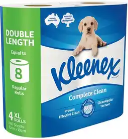 IGA Kleenex Complete Clean Double Length Toilet Tissue offer
