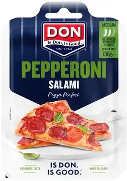 IGA Don Sliced Pepperoni Salami Pizza Perfect offer