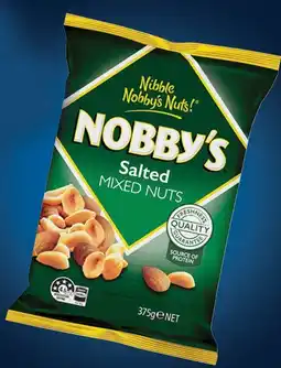 IGA Nobby’s Salted Mixed Nuts 375g or Snack Mix 275g offer