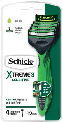IGA Schick Xtreme 3 Sensitive Disposable Razors offer