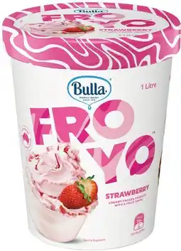 IGA Bulla FroYo Frozen Yoghurt Selected Varieties offer