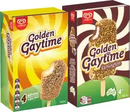 IGA Streets Golden Gaytime Ice Cream 4 Pack or Tub 1 Litre Selected Varieties offer